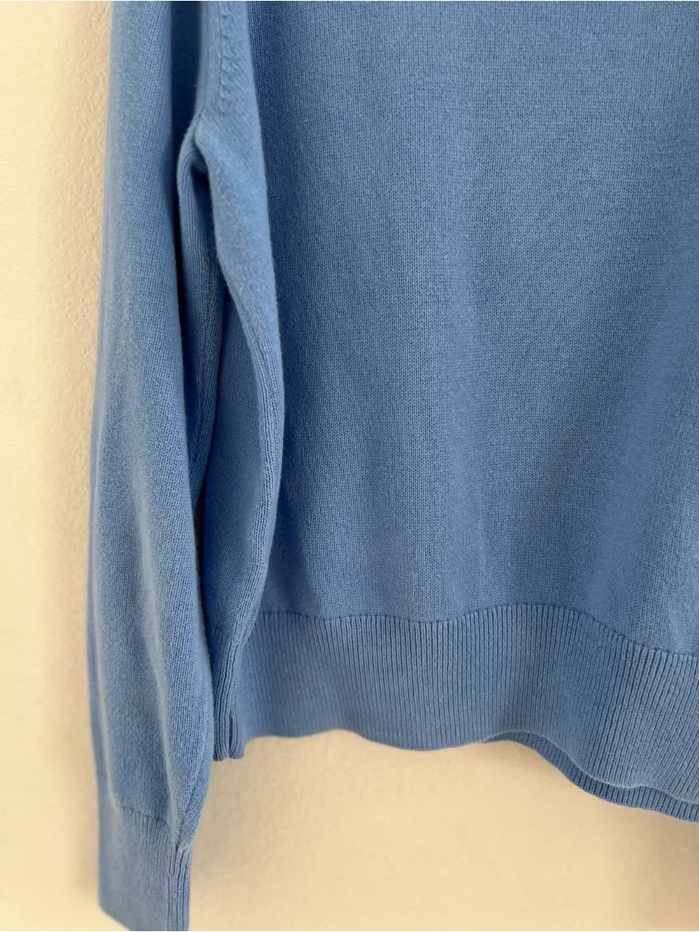 GAP Light Blue Butterfly Crewneck Sweater with Pink Accents